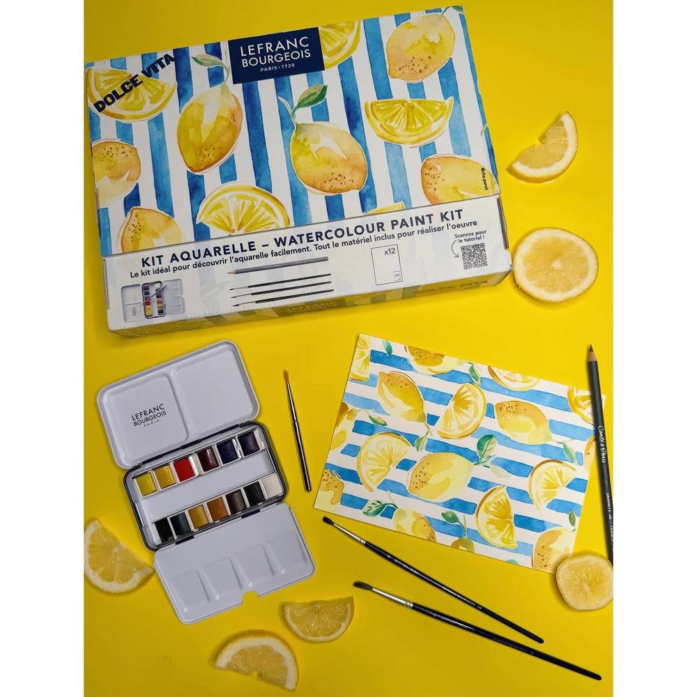 LEFRANC BOURGEOIS Kit Aquarelle Dolce Vita