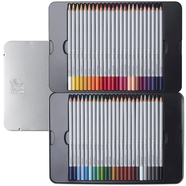 WINSOR & NEWTON Studio Collection Crayons Couleur X48 Boite Metal