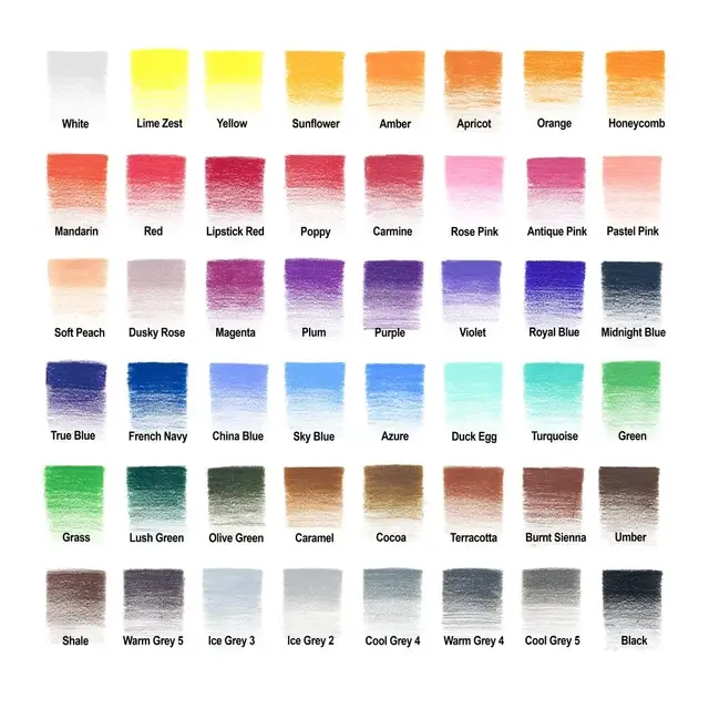WINSOR & NEWTON Studio Collection Crayons Couleur X48 Boite Metal