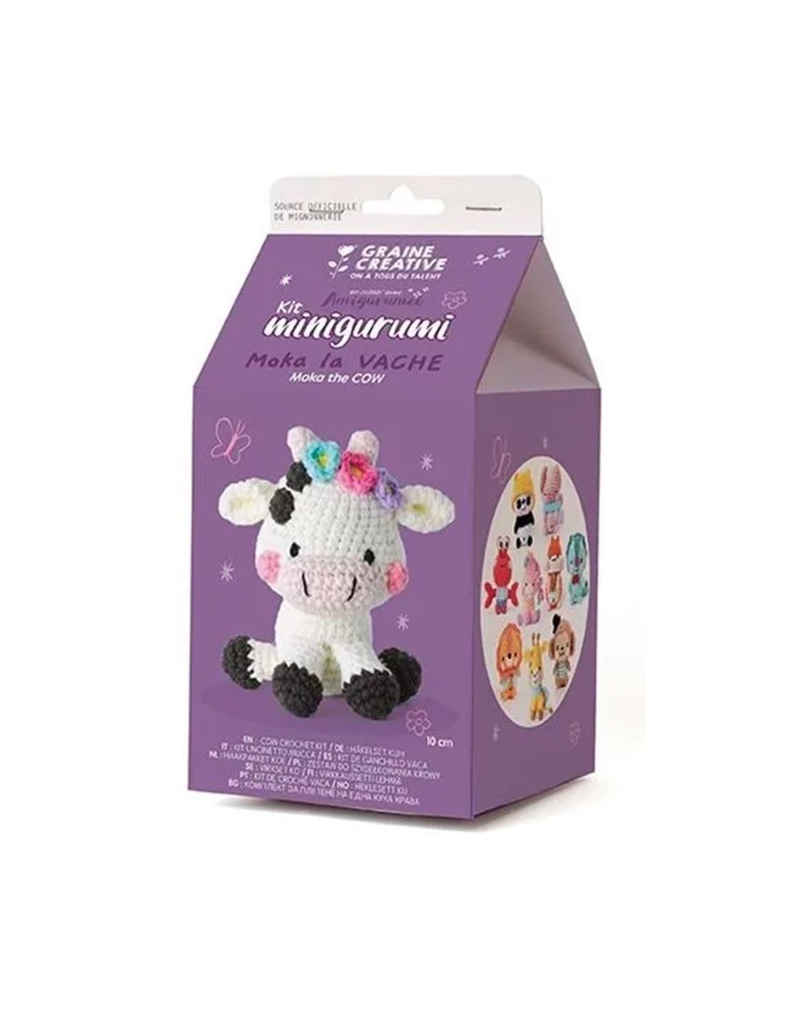 GRAINE CREATIVE Kit Minigurumi Vache 10cm