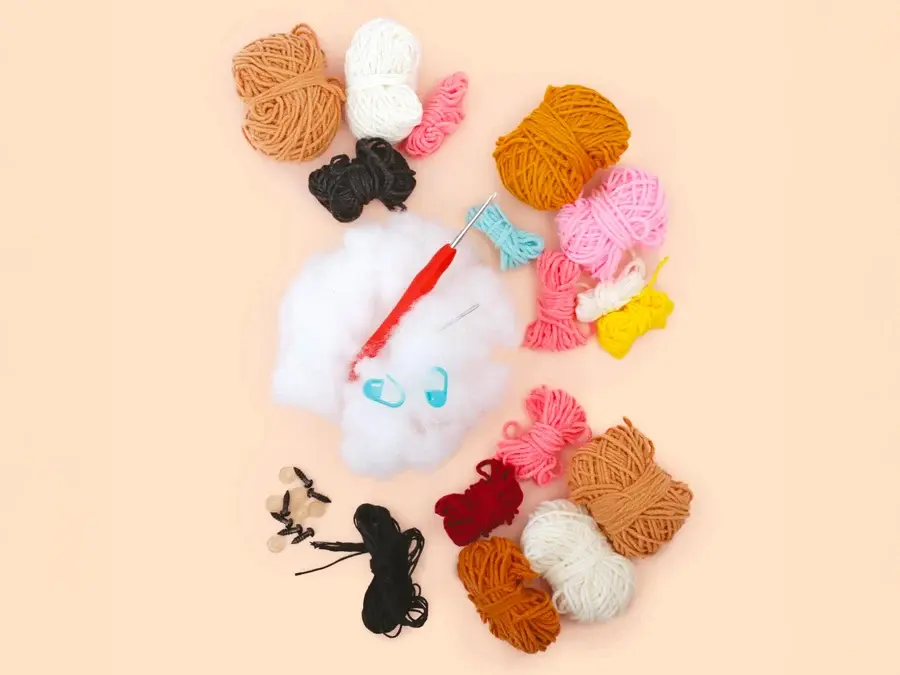 GRAINE CREATIVE Kit Minigurumi Girafe 10cm