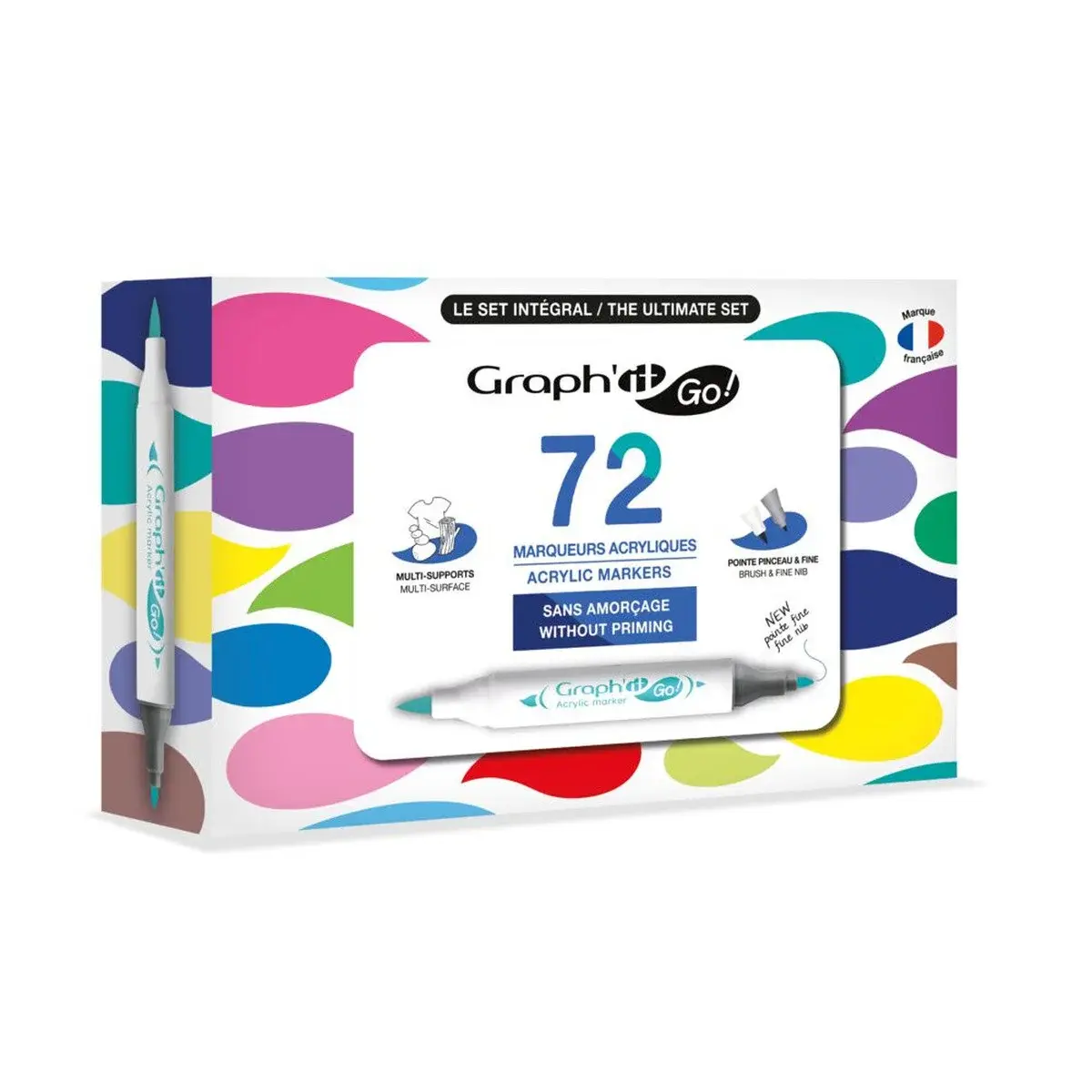 GRAPH'IT Graph'It Go Set De 72 Marqueurs Acrylique