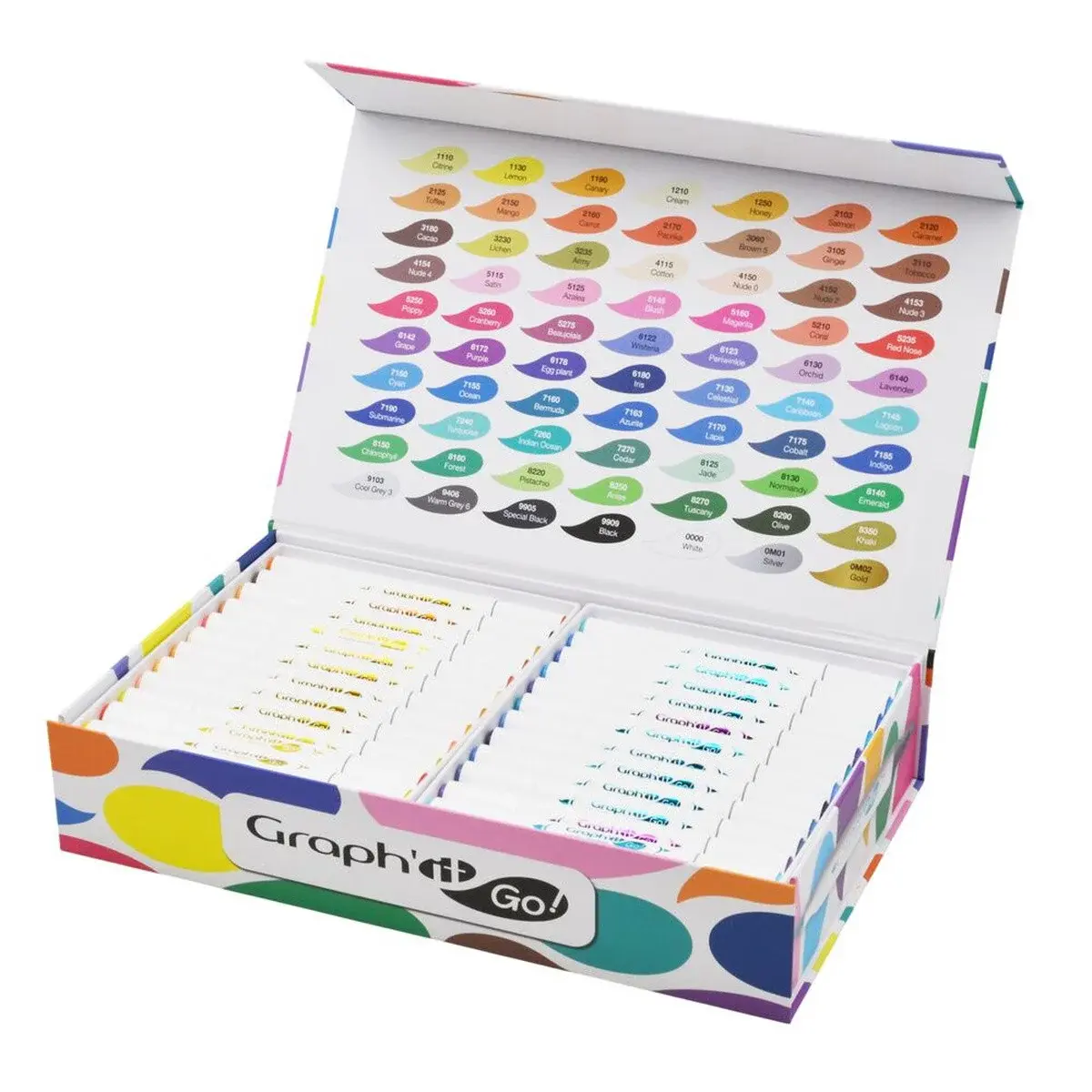 GRAPH'IT Graph'It Go Set De 72 Marqueurs Acrylique