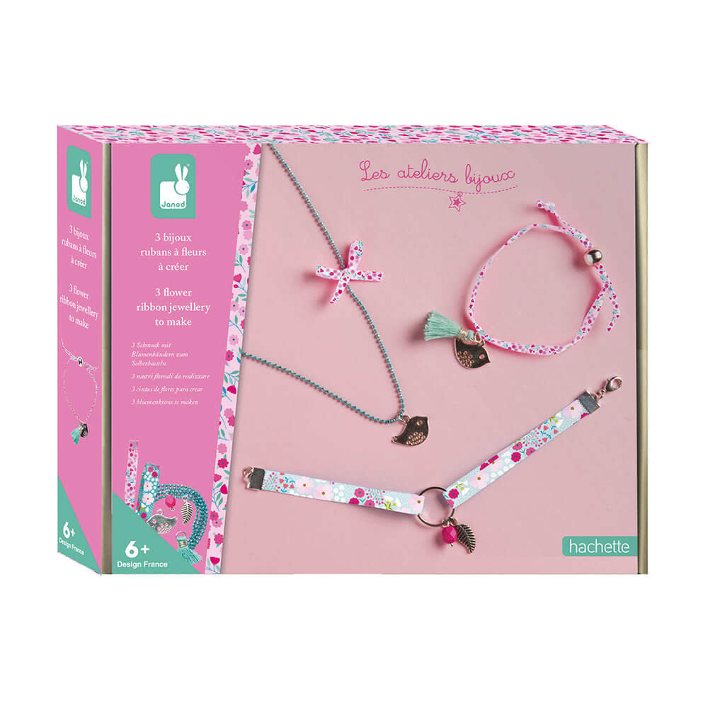 JANOD 3 Bijoux Rubans A Fleurs A Creer
