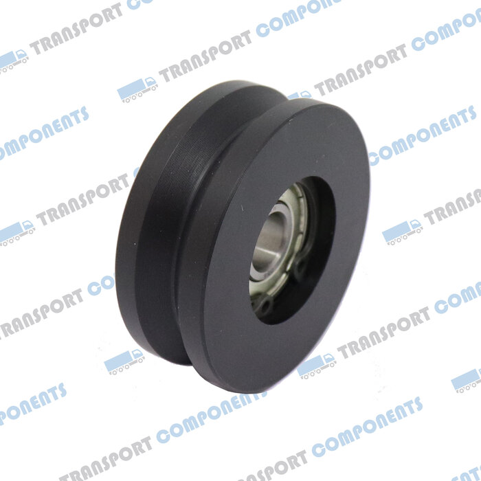 Netcap loopwiel Ø 50 mm met V-groef