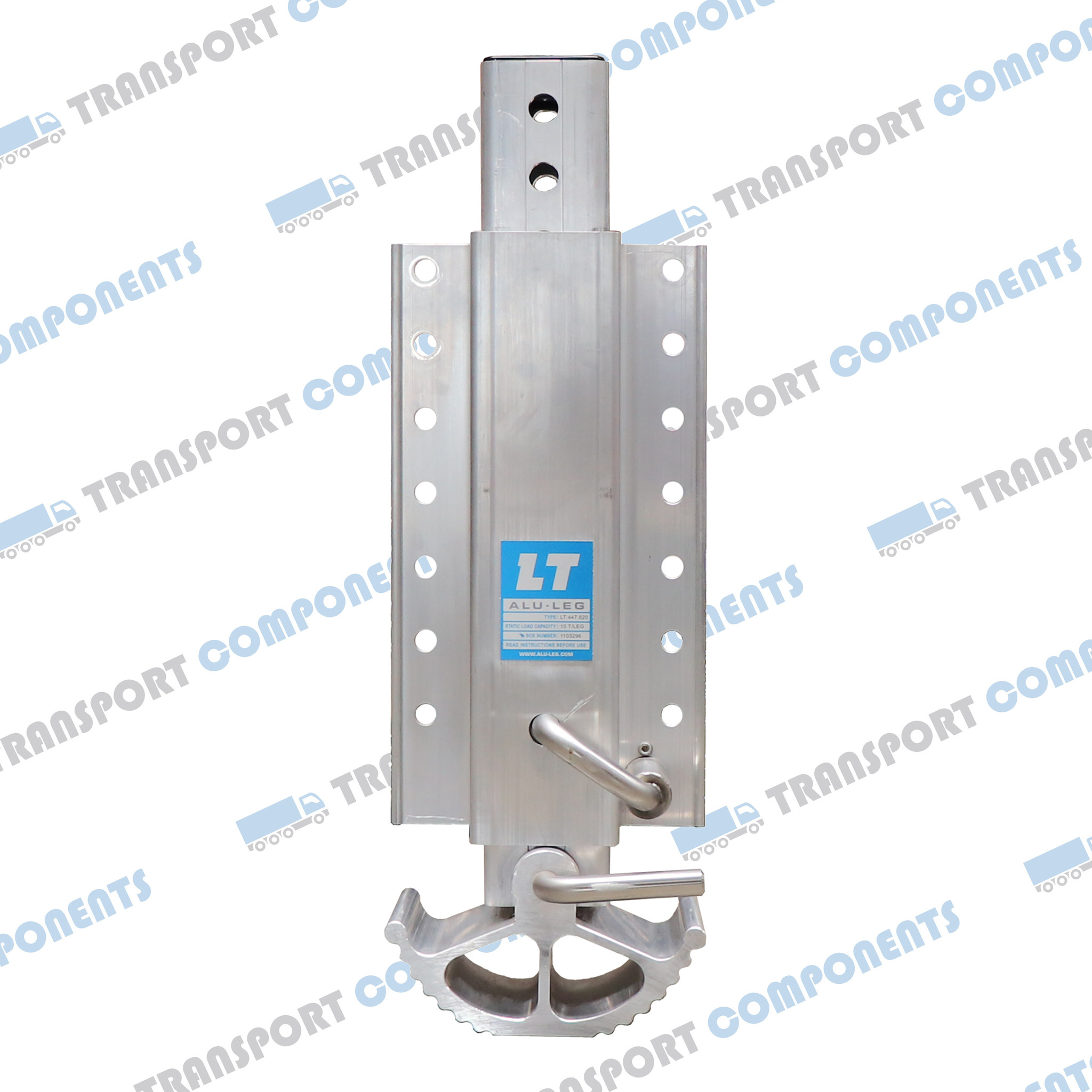 Aluminium trailer support leg