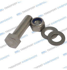 Set of 24 stainless steel bolts