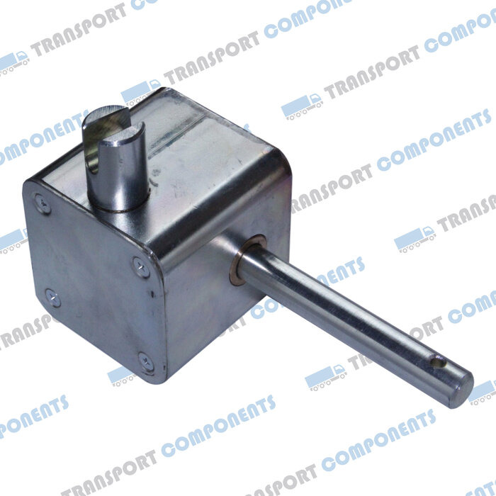 Wormwielkast 80x80x80, Uitgang sleuf