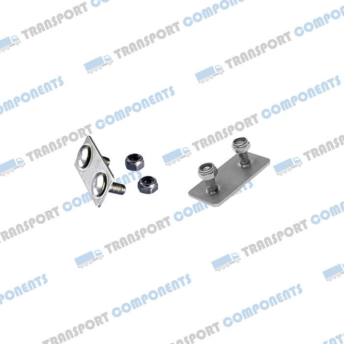 Montageplaatje buckles, RVS