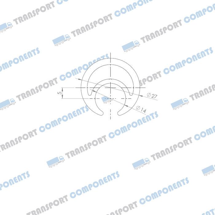 Aluminium Curtain pole Ø 27mm