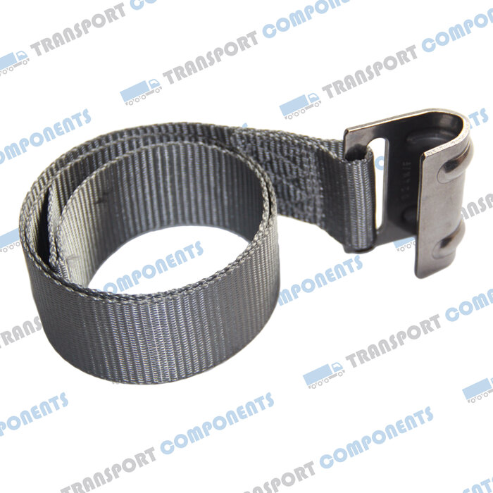 Gray band with flat stainless steel hook