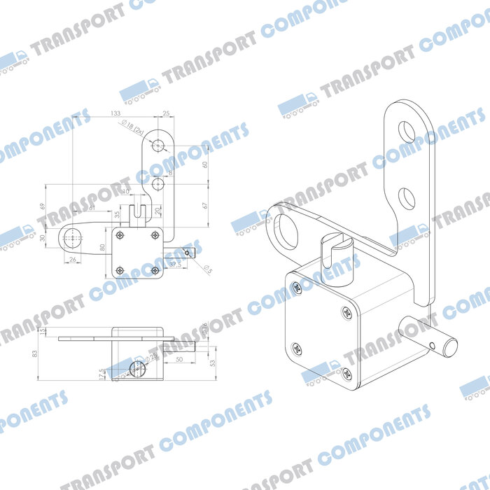 Pacton wormwielkast 80x80x80