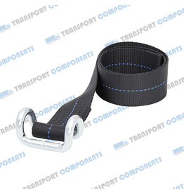 Onderband zwart met draadhaak  - 65cm