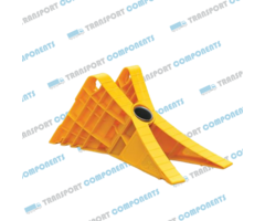 Wheel Chock G53 Type X Folding | 454x210 mm | Yellow Plastic