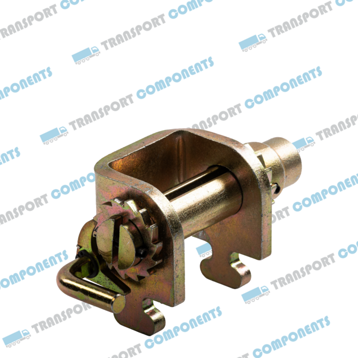 Netcap ratchet for installation in side rail for load securing