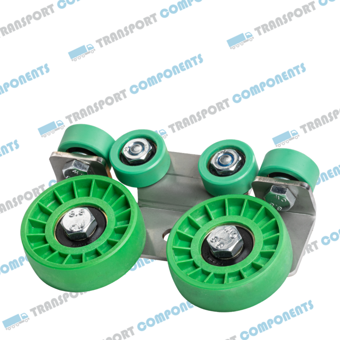 Wielbracket 170mm, met gemonteerde wielen