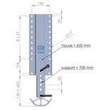 Trailer support leg | LT 650.700