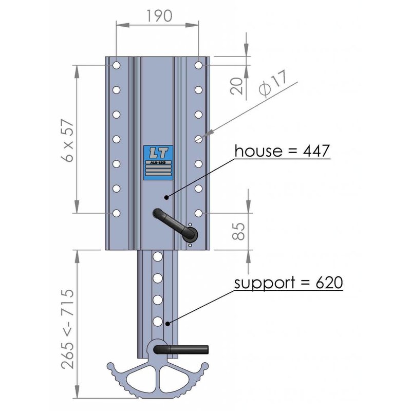 LT 447.620 | Trailer support leg