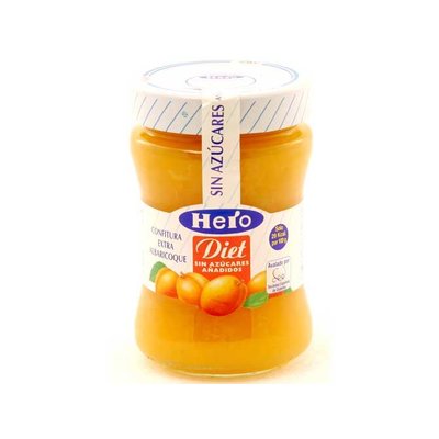 Hero Hero diet Confituur abrikoos 1 pot zonder toegevoegde suikers