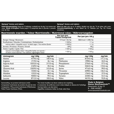 Nanox Aminomax Pro - Hydrolized whey Isolate Tablet