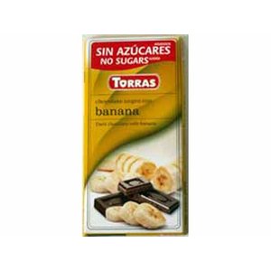 Torras Pure chocolade met banaan zonder toegevoegde suikers 1pc