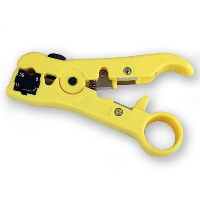 Coax and UTP cable stripper