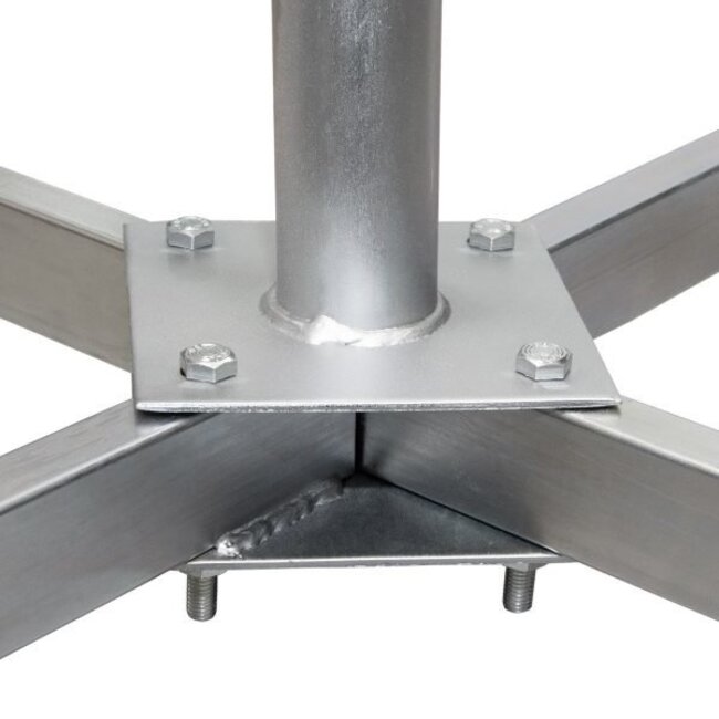 ASAT Tegelvoet / Balkon standaard 4 x 30x30 cm Demontabel met buis lengte 75 cm (verlengbaar)