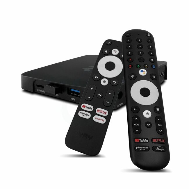 VU+ YAY GO PRO 4K UHD OTT IPTV Mediaspeler met Chromecast - Android TV