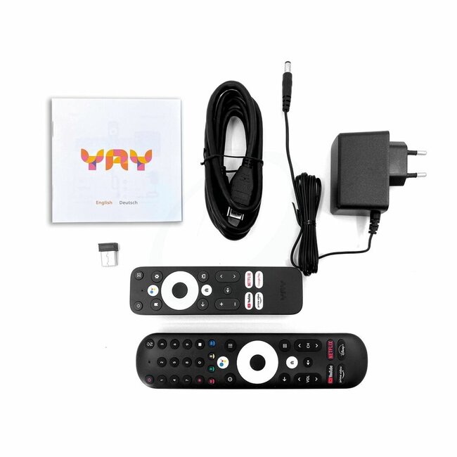 VU+ YAY GO PRO 4K UHD OTT IPTV Media Player with Chromecast - Android TV