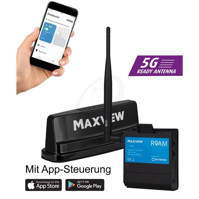 Maxview Roam Campervan WiFi System (Wit) 5G Ready Antenne