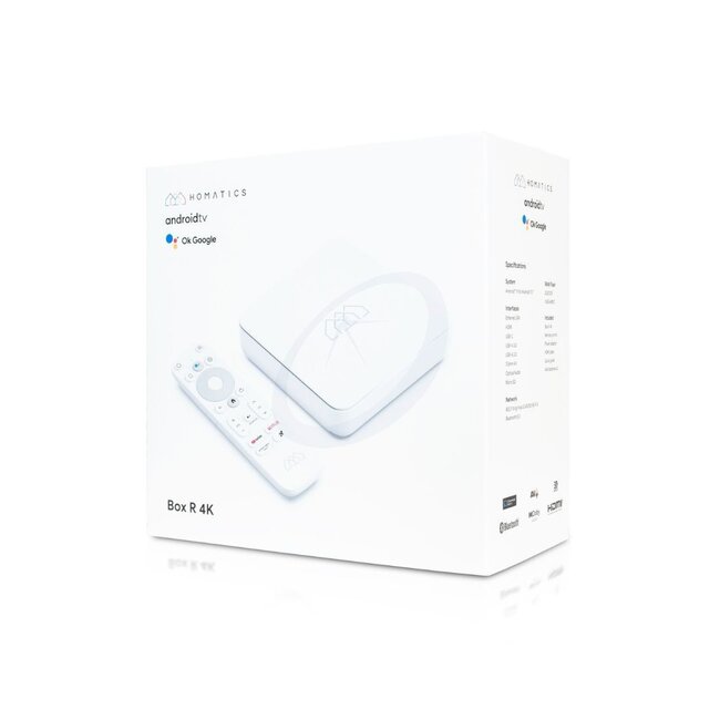 Homatics Box R 4K UHD Mediaspeler met Chromecast Android TV 11 Google Assistent