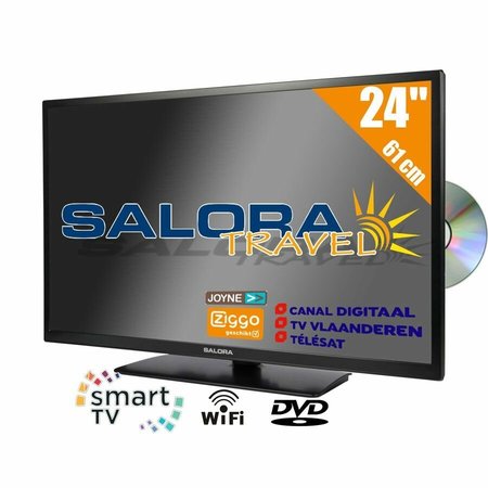 Salora Salora 24 inch LED TV 9109CTS2 DVD WiFi CI S2/C/T2 12/230V SMART