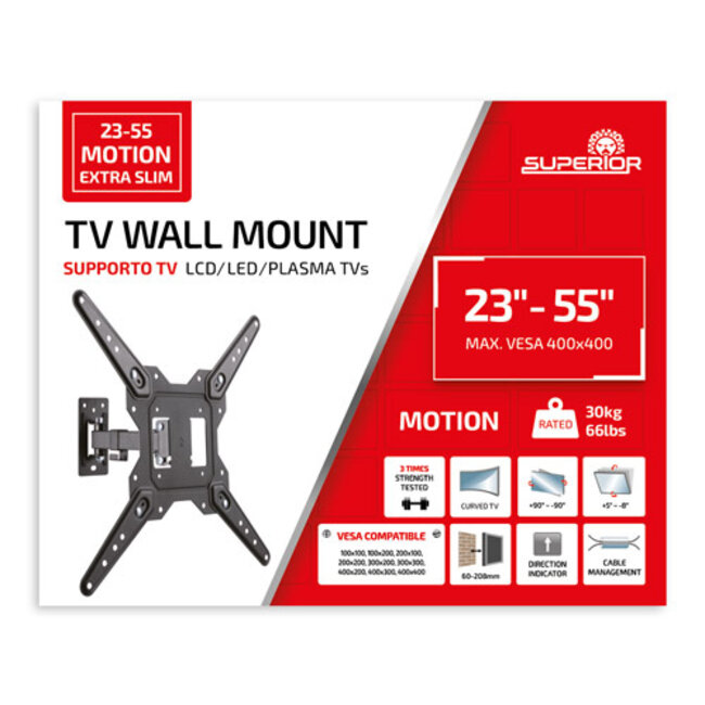 Superior TV Wall Mount - 23-55 inch Swiveling