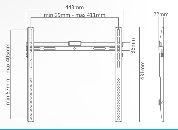 Vogel's BASE25M Muurbeugel 32-55 inch - TV muurbeugel
