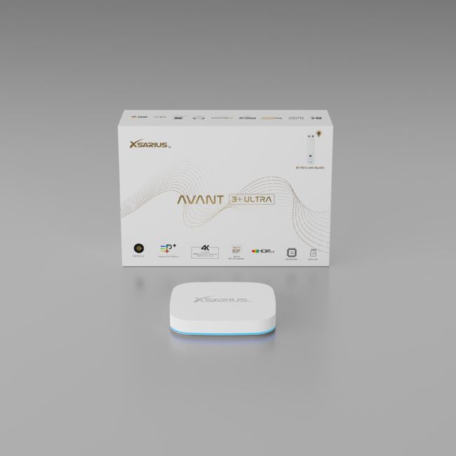 Xsarius Avant 3+ Ultra White Edition - 4K OTT Android Media Streamer