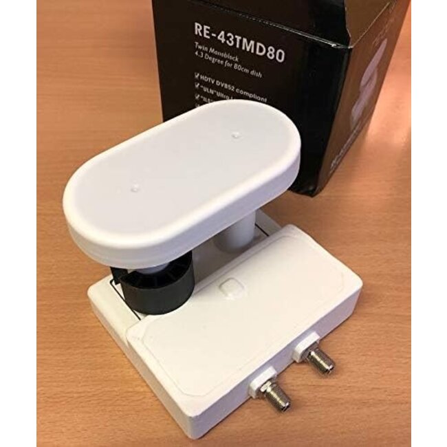 DUO Twin LNB Relook RE-43TMD80 19+23.5 tbv 80 cm 4.3gr