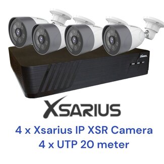 Xsarius Xsarius XSR-4 Beveiligingscamera Set 4 POE Smart AI IP camera - 4MP Full HD 1080p