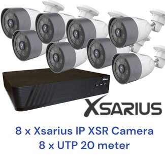 Xsarius Xsarius XSR-8 Beveiligingscamera Set 8 POE Smart AI IP camera - 4MP Full HD 1080p