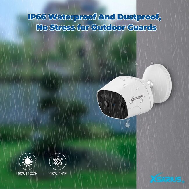 Xsarius Mobicam Pro draadloze WiFi Camera met ingebouwde accu - tweeweg audio en bewegingsdetectie