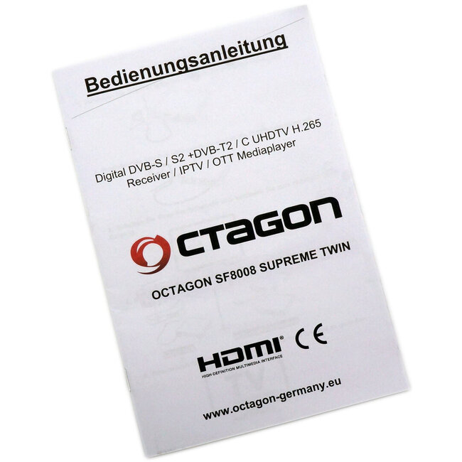 OCTAGON SF8008 V3 SUPREME 4K UHD E2 DVB-S2X TWIN (DUAL OS)