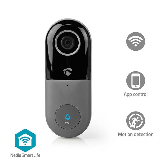 SmartLife Video Doorbell Wi-Fi IP54 With Motion Sensor Transformer