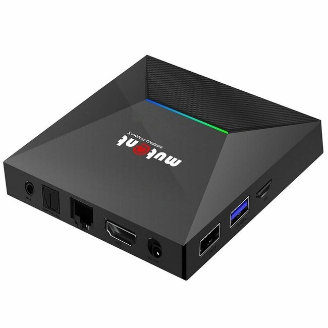 Mutant Inferno ProMax 8K UHD Android 9.0 IP-Receiver (Dual-WiFi, USB 3.0, HDMI, MicroSD, Zwart)