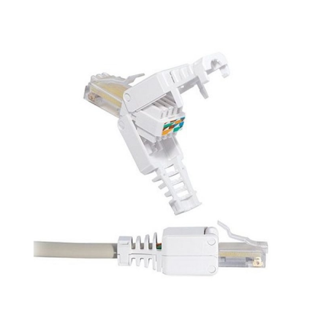 RJ45 Connector Cat6a / Cat7 - LAN stekker - Afgeschermd - FTP voor soepele en stugge kern - Field Plug - Herbruikbaar - Netwerk - Internet