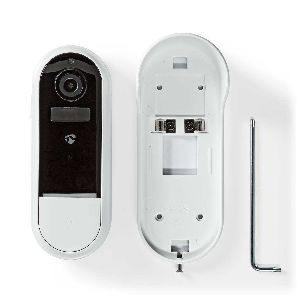 Nedis SmartLife Videodeurbel | Wi-Fi | Batterij Gevoed | Ful