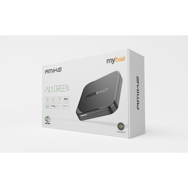 Amiko A11 Green 4K UHD Streaming Box