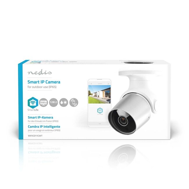 SmartLife Camera voor Buiten Wi-Fi Full HD 1080p IP65 Cloud Opslag microSD 12 V DC Met bewegingssensor Nachtzicht