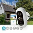 SmartLife Camera voor Buiten Wi-Fi Full HD 1080p IP65 Max. batterijduur: 6 Maanden  MicroSD oplsag Met bewegingssensor Nachtzicht  Wit