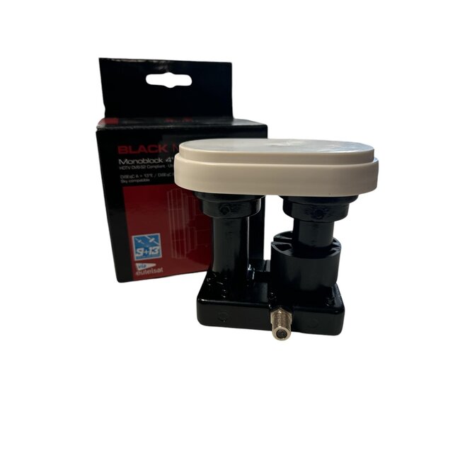Duo lnb voor Astra 1 en 3 met 1 aansluting Monoblock 4 graden LNB