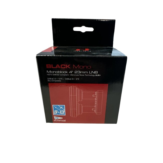 Duo lnb voor Astra 1 en 3 met 1 aansluting Monoblock 4 graden LNB