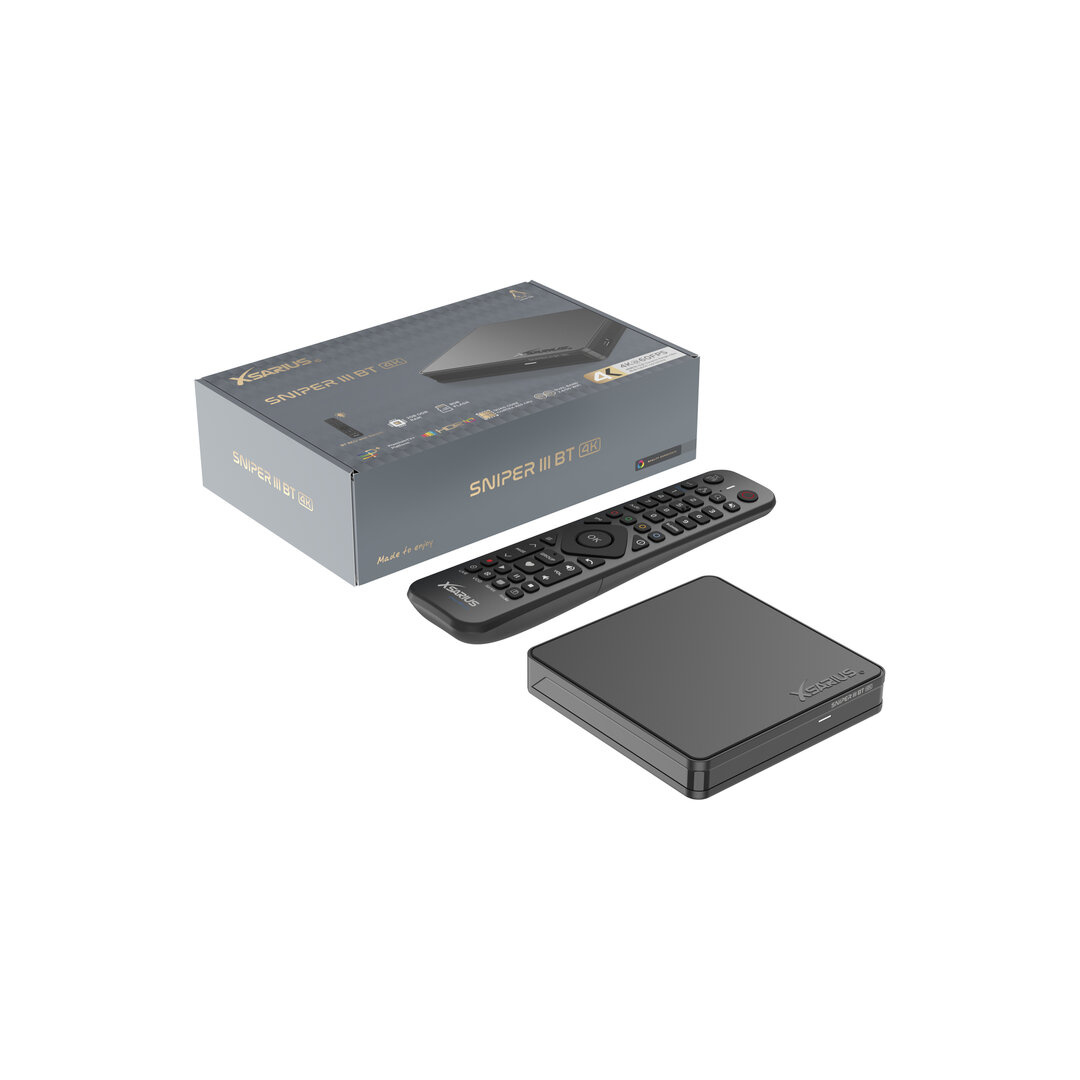Xsarius Sniper 3 BT - 4K Linux OTT Mediastreamer Xsarius Sniper 3 BT - 4K Linux OTT Mediastreamer